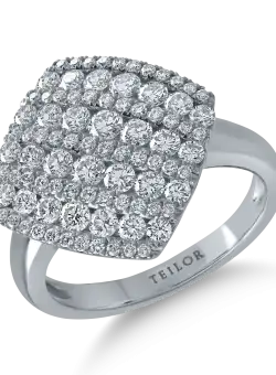 Inel din aur alb cu diamante de 1.26ct