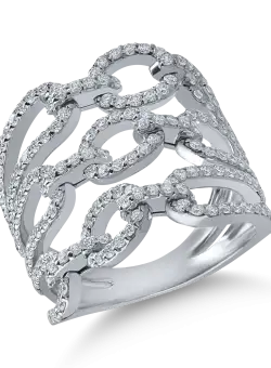 Inel din aur alb cu diamante de 1.4ct