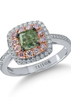 Inel din aur alb cu diamante de 1.6ct