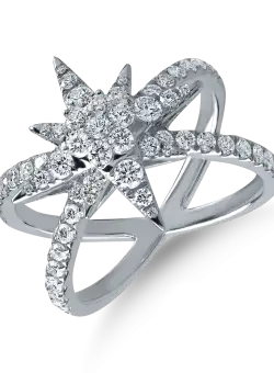 Inel din aur alb cu diamante de 1ct