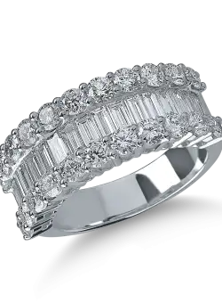 Inel din aur alb cu diamante microsetting de 2.6ct