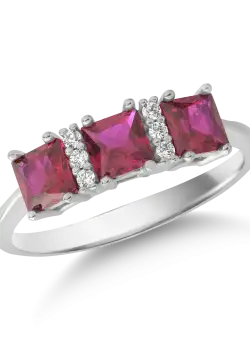 Inel din aur alb de 14K