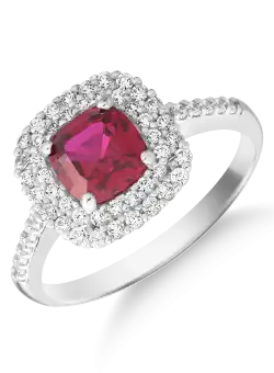 Inel din aur alb de 14K