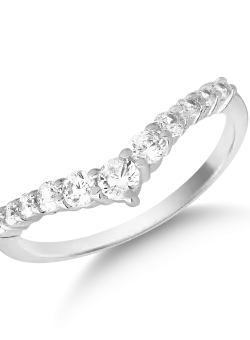 Inel din aur alb de 14K