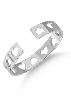 Inel din aur alb de 14K