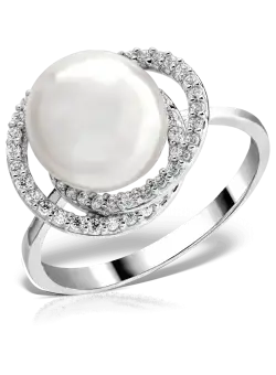 Inel din aur alb de 14K