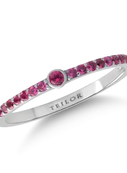 Inel din aur alb de 14K