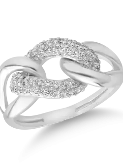 Inel din aur alb de 14K