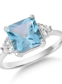 Inel din aur alb de 14K