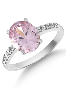 Inel din aur alb de 14K