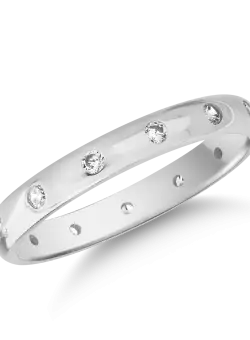 Inel din aur alb de 14K