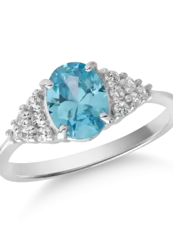 Inel din aur alb de 14K