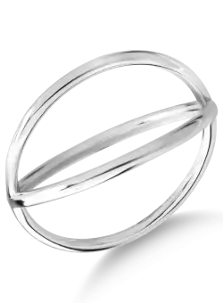 Inel din aur alb de 14K