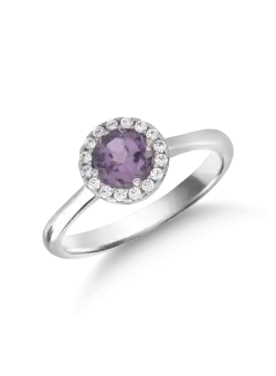 Inel din aur alb de 14K