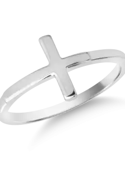 Inel din aur alb de 14K