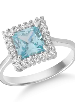 Inel din aur alb de 14K