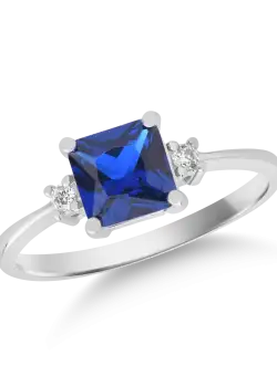 Inel din aur alb de 14K