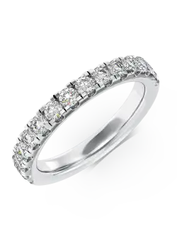 Inel din aur alb de 18K cu diamante de 0.52ct