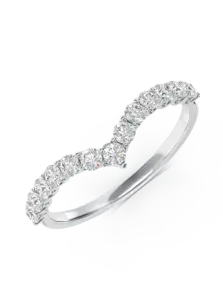 Inel din aur alb de 18K cu diamante de 0.5ct