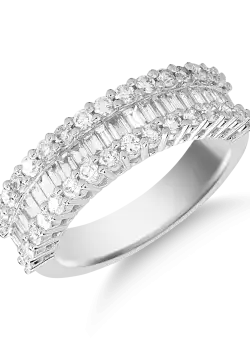 Inel din aur alb de 18K cu diamante de 1.02ct