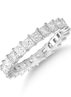 Inel din aur alb de 18K cu diamante de 2.4ct