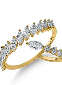 Inel din aur galben cu diamante de 1.22ct