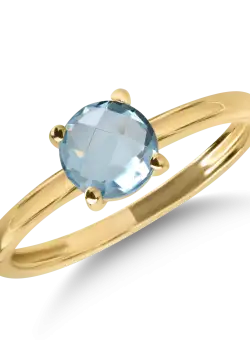 Inel din aur galben cu topaz de 0.95ct