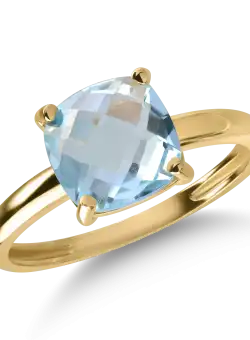 Inel din aur galben cu topaz de 2.5ct