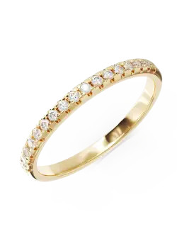 Inel din aur galben de 14K cu diamante de 0.17ct