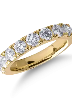 Inel din aur galben de 14K cu diamante de 1.5ct