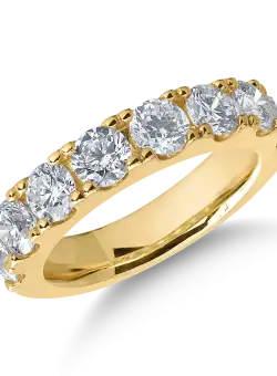 Inel din aur galben de 18K cu diamante de 2ct