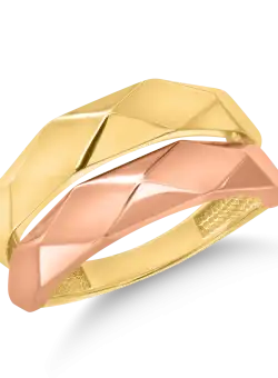 Inel din aur galben-roz