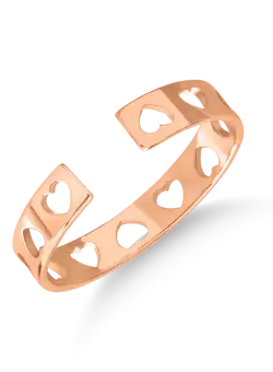 Inel din aur roz de 14K