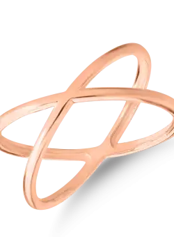 Inel din aur roz de 14K