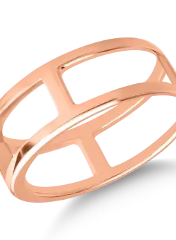 Inel din aur roz de 14K