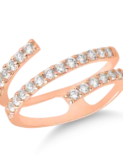 Inel din aur roz de 14K