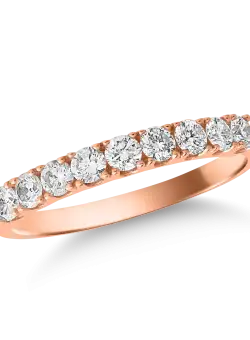 Inel din aur roz de 18K cu diamante de 0.5ct