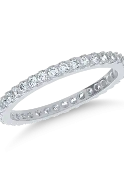 Inel eternity din aur alb