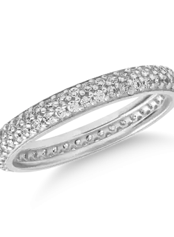 Inel eternity din aur alb