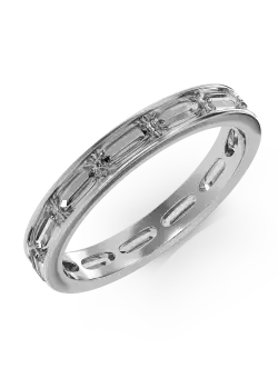 Inel eternity din aur alb cu diamante de 1.75ct