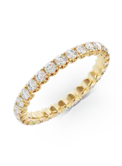 Inel eternity din aur galben cu diamante de 1ct