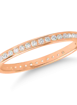 Inel eternity din aur roz