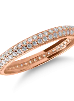 Inel eternity din aur roz