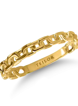 Inel impletit din aur galben