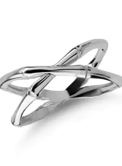 Inel minimalist din aur alb