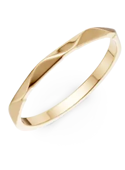 Inel minimalist din aur galben