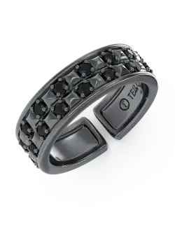 Inel Silver Peaks Black