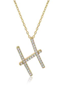 Lant cu pandantiv din aur galben