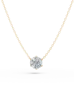 Lant cu pandantiv din aur galben cu diamant de 0.3ct