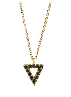 Lant cu pandantiv din aur galben de 14K